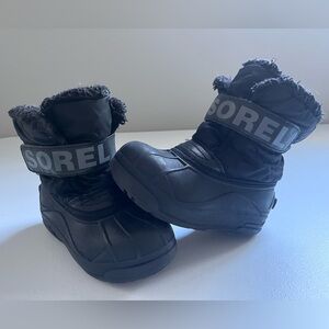 SOREL Snow Commander Boots – Toddler Size 11 – Black